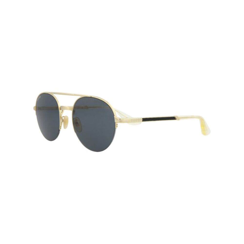 Gucci Round-Frame Metal Sunglasses Gold Mens - Picture 2 of 5